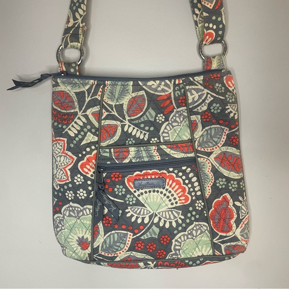Vera Bradley Crossbody Purse Colorful Pattern Long Strap Crossbody Bag